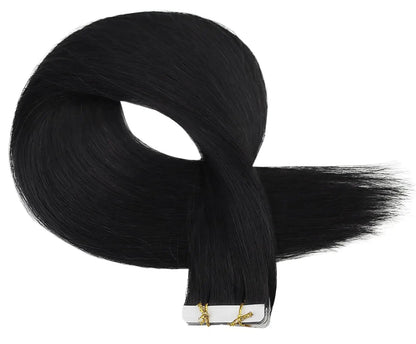 Virgin Human Hair Invisible Tape-In Extensions | 100% Real Hair, Lightweight & Reusable