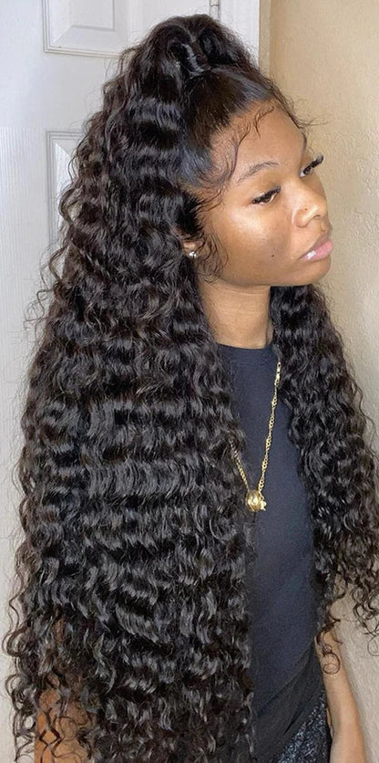 40-Inch Deep Wave HD Lace Frontal Wig – Hair, 13x6 Lace Front Wig