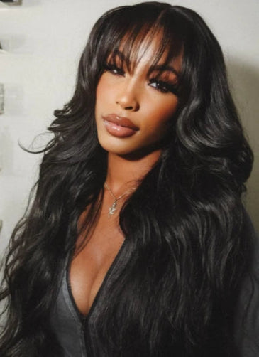 Loose Wave 13x4 Transparent Lace Front Wig – 100% Human Hair, 26+ Inch, Swiss Lace