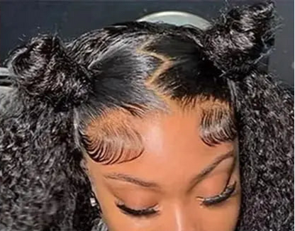 26-Inch Deep Wave Lace Front & Closure Wig – Hair, Transparent Lace, Natural Look