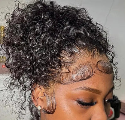 Jerry Curl 360 Full Lace Wig – Long 26+ Inch Transparent Swiss Lace Human Hair Wig