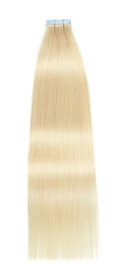 Tape-In Human Hair Extensions - 100% Natural Hair | Jet Black to Blonde & Piano Colors | Seamless & Lightweight