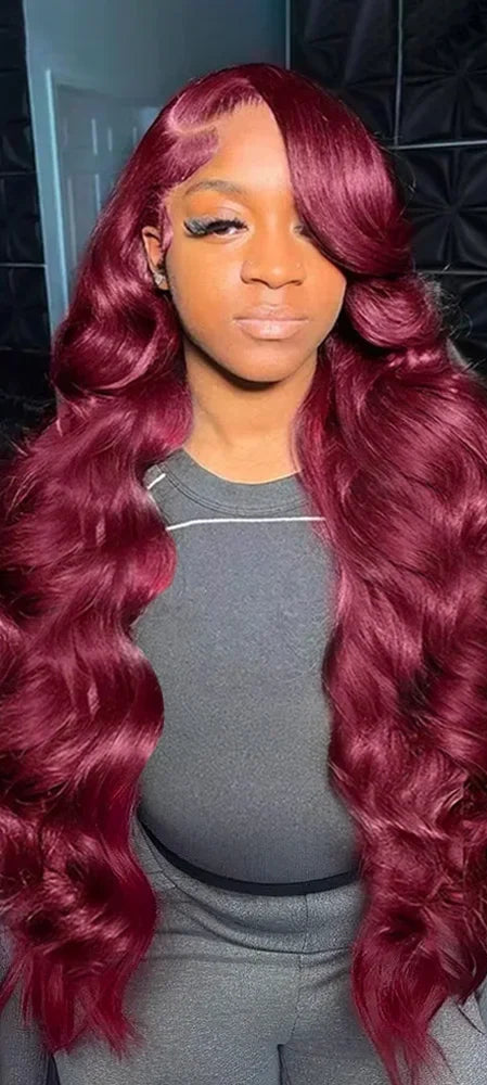 Body Wave Lace Front Wig – Transparent Swiss Lace, 100% Human Hair, Perfect for Darker Dyes