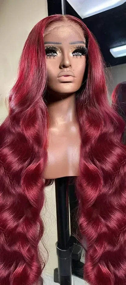 Body Wave Lace Front Wig – Transparent Swiss Lace, 100% Human Hair, Perfect for Darker Dyes