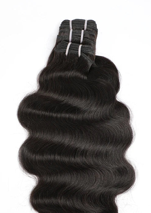 12A Malaysian Body Wave Virgin Hair Bundles - Natural Black, Soft & Long-Lasting