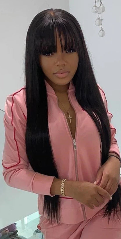 Straight Human Hair Wig – Premium Quality, Natural Look, Comfortable Fit