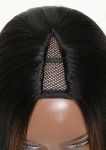 18-24 Inch Kinky Straight Hair Wig – Natural Texture & Dye-Friendly Versatility