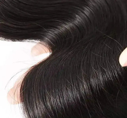 Premium Body Wave Human Hair Bundles with 13x4 Lace Frontal – 100%  Hair, Full Coverage, Natural Black