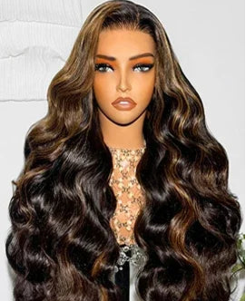 Premium 13x4 Lace Front Body Wave Human Hair Wig – 100% Virgin Human Hair, Natural Pre-Plucked Hairline, 180% Density, Available in Multiple Lengths