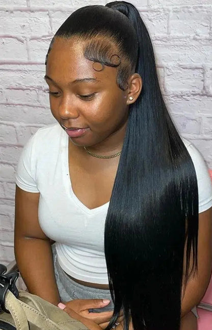 Straight Full Lace & Lace Front Wigs – 26+ Inches, Transparent Swiss Lace, Darker Dyeable Colors