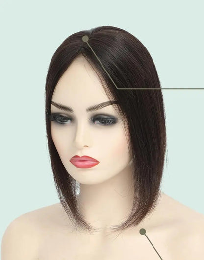 Premium 6mm Human Hair Toupee – Soft, Natural Look, and Long-Lasting