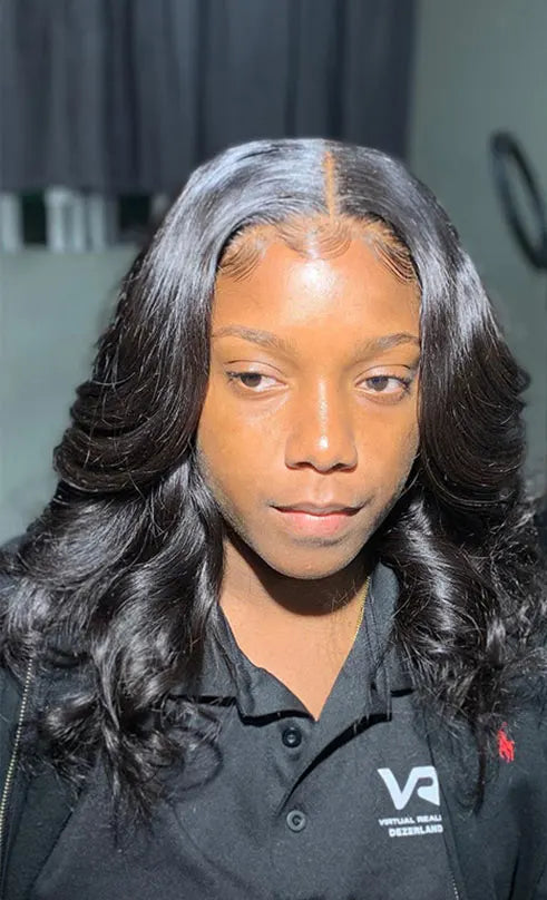 Short Body Wave Wig – 100% Hair, 13x4 & 5x5 Transparent Lace Wig