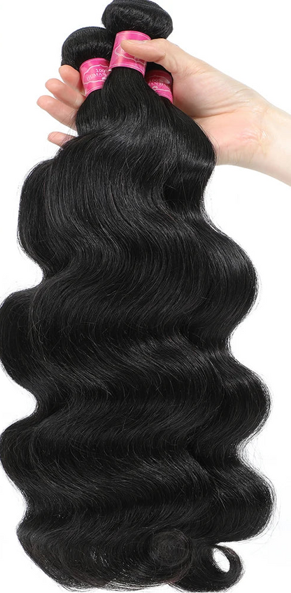 Lumiere Virgin Body Wave Human Hair Bundles - 100% Unprocessed Mongolian Hair, Double Weft, Wholesale Deals