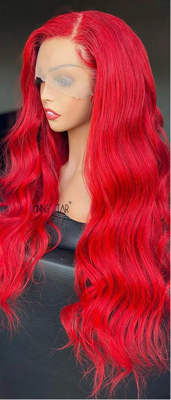 13x6 HD Lace Front Body Wave Wigs – 100% Peruvian Human Hair, Long & Colored Options