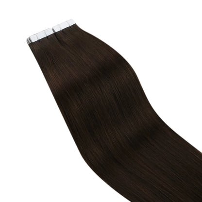 Ugeat Tape In Hair Extensions – 100% Real Human Hair, 12" to 24" Straight, Seamless Skin Weft, Balayage, Reusable, Fast Shipping