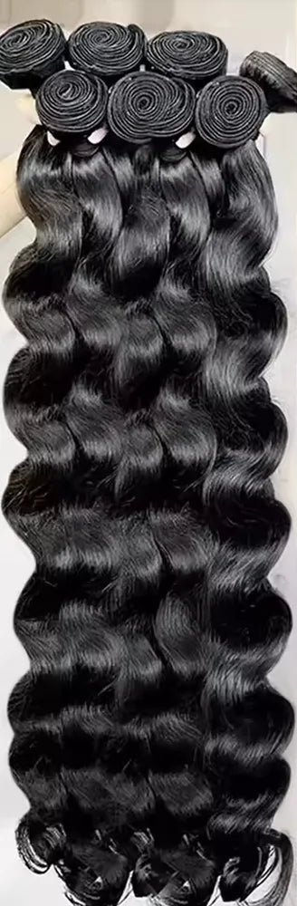 Premium Body Wave Human Hair Bundles – No Shedding, Soft & Natural Texture, Ideal for Weaving