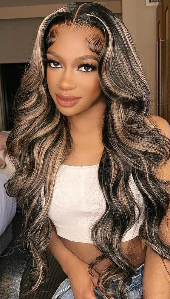 Premium 13x4 Lace Front Body Wave Human Hair Wig – 100% Virgin Human Hair, Natural Pre-Plucked Hairline, 180% Density, Available in Multiple Lengths