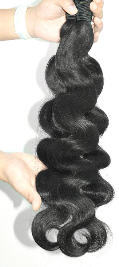 Natural Color Body Wave Human Hair Bundles – 100% Virgin Hair, Long-Lasting & Fast Shipping