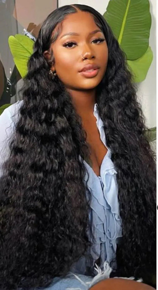Luxurious Deep Wave Human Hair Bundles – 100% Unprocessed Virgin, Double Weft Weaving Extensions