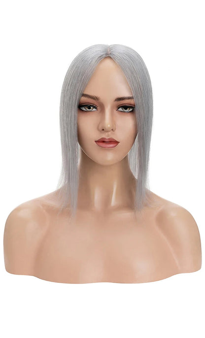 Premium Human Hair Topper – Silk Base, Straight Texture, 13 Color Options