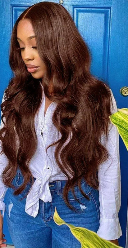 Long Wavy Synthetic Lace Front Wig for Black Women – Heat-Resistant Natural Black Wigs, Swiss Lace, Daily Use