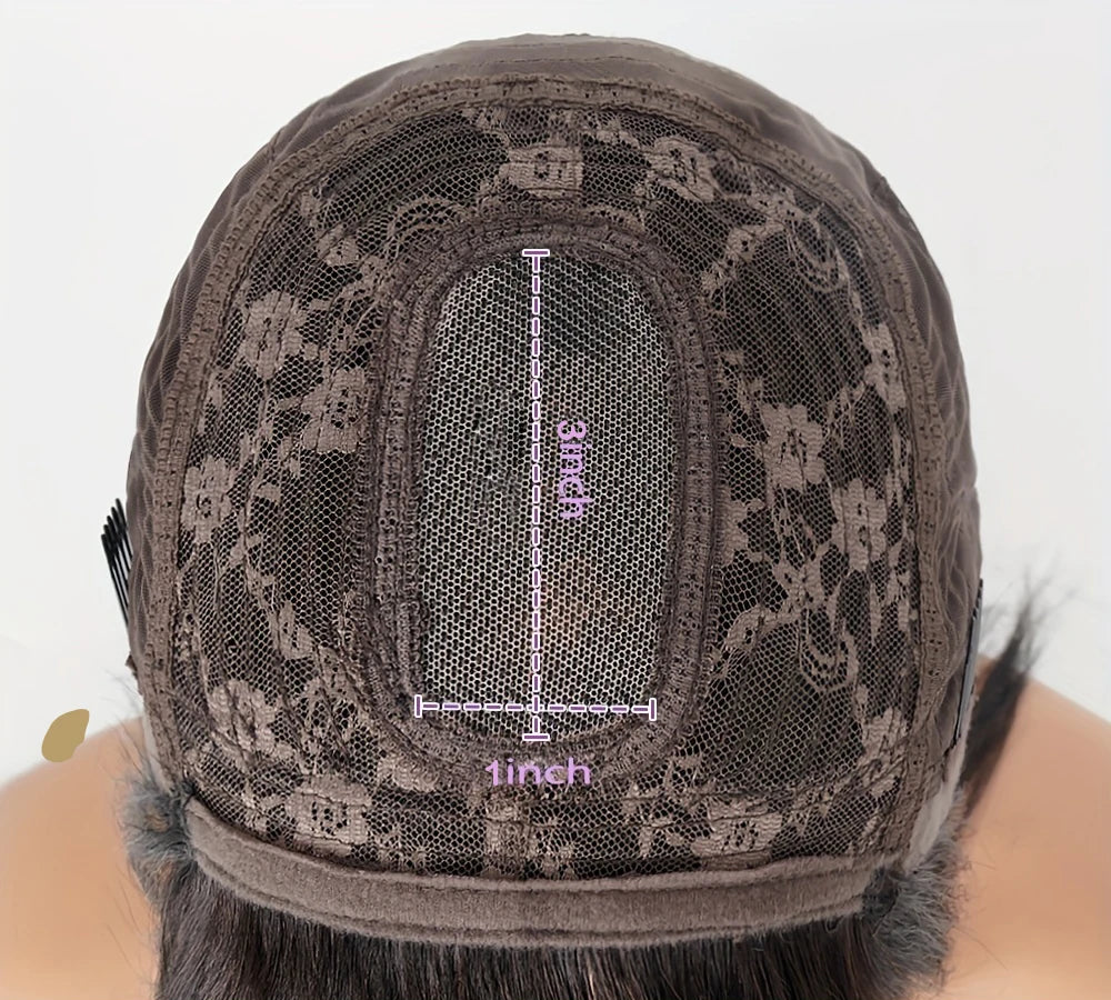 200% Density Long Straight Human Hair Wig – 26+ Inch Natural Black Wig with No Tangle or Shedding