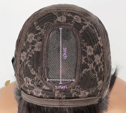 200% Density Long Straight Human Hair Wig – 26+ Inch Natural Black Wig with No Tangle or Shedding