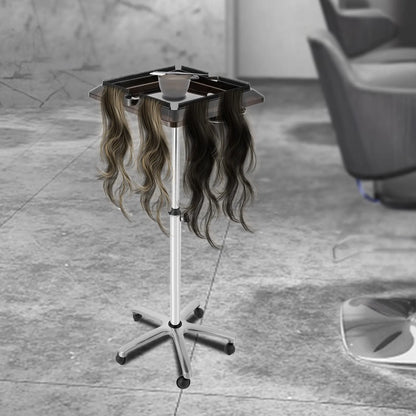 Adjustable Rolling Salon Tray Cart with Storage Buckets & 5 Universal Wheels – Durable, Modern, and Practical