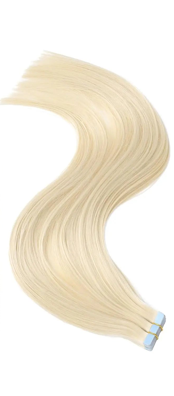 Straight Tape-In Hair Extensions | 100% Real Human Hair | 20 Pcs Bulk Buy | Natural & Smooth