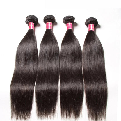 100% Malaysian Straight Human Hair Bundles – Smooth, Durable, and Perfect for Any Style