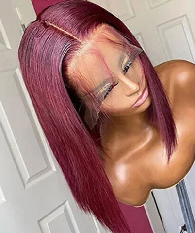 13x4 HD Lace Front Bob Wig – Straight Remy Vietnamese Hair, Pre-Plucked, 180% Density, Glueless, Multiple Colors
