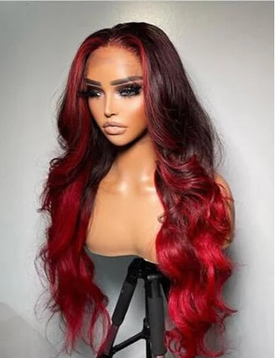 Long Wavy Synthetic Lace Wig for Black Women – Heat Resistant, Adjustable Fit, Natural Look