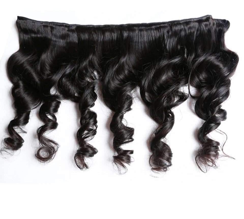 Premium Peruvian Loose Wave Hair Bundles – 100% Human Hair, Natural Color, Can Be Dyed & Permed, 8-32 Inches