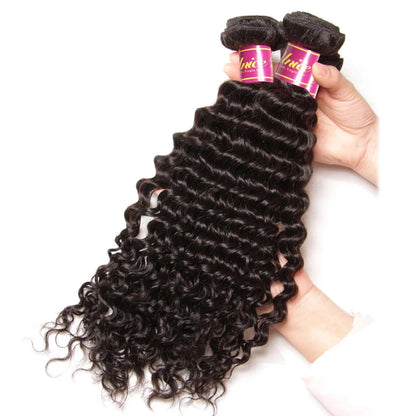 Premium Deep Wave Human Hair Extensions – Natural, Chemical-Free, and Dye-Friendly