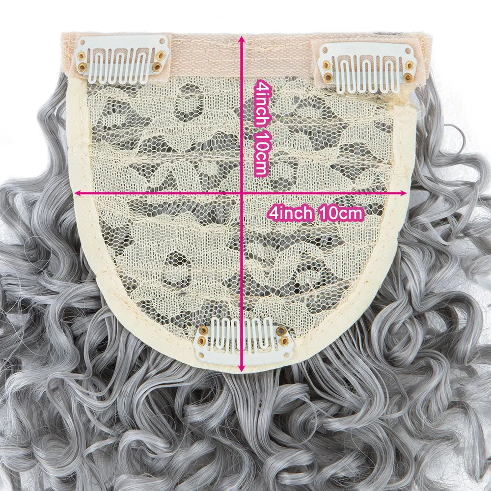 Natural-Looking Afro Clip-In Blunt Bangs – High-Temperature Synthetic Fiber, 6-8 Inch