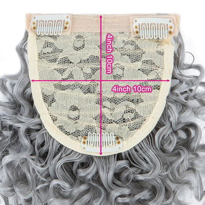 Natural-Looking Afro Clip-In Blunt Bangs – High-Temperature Synthetic Fiber, 6-8 Inch