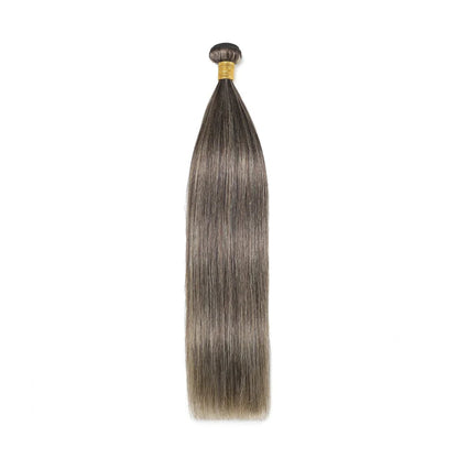 Premium 30-Inch Silver/Gray Straight Human Hair Weave Bundles – Full Cuticle Aligned, Dyeable, Restylable