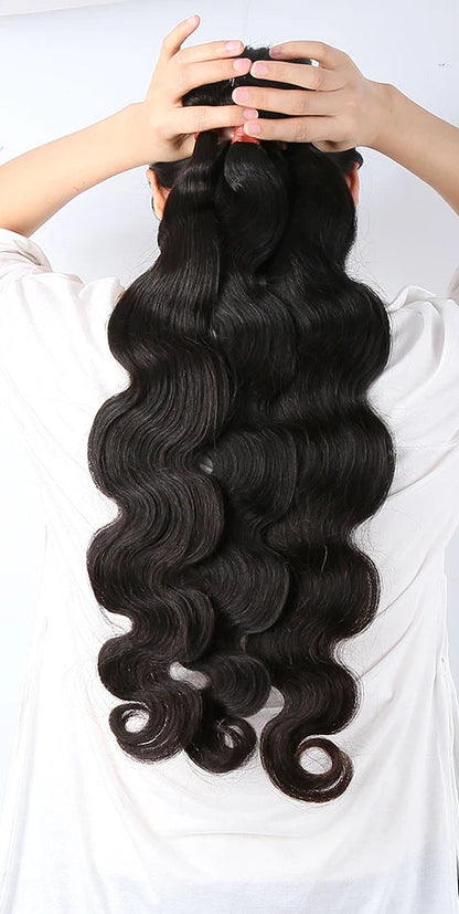 Melodie 12A Human Hair Body Wave Bundles – Premium Double Drawn Weavy 40 Inches