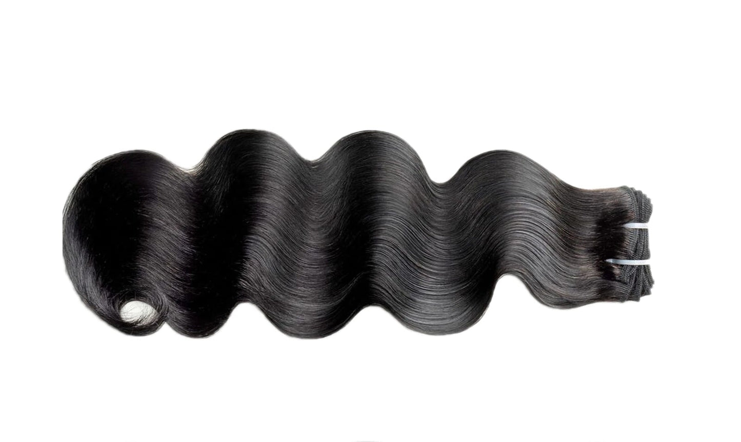 100% Human Hair Body Wave Weave – Double Weft, Permable & Dyeable