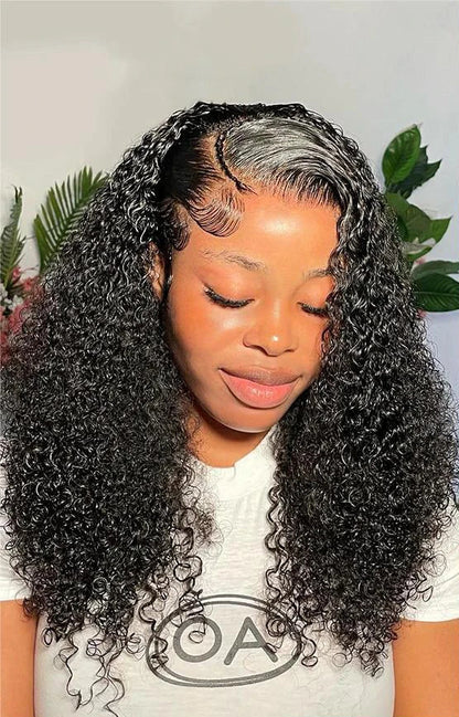 Short Curly Hair Wig – 4-16 Inches, Transparent Lace, 13x6 & 5x5 Frontal Options