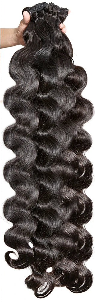 Virgin Peruvian Body Wave Human Hair Bundles – Tangle-Free, Long-lasting & Restyleable