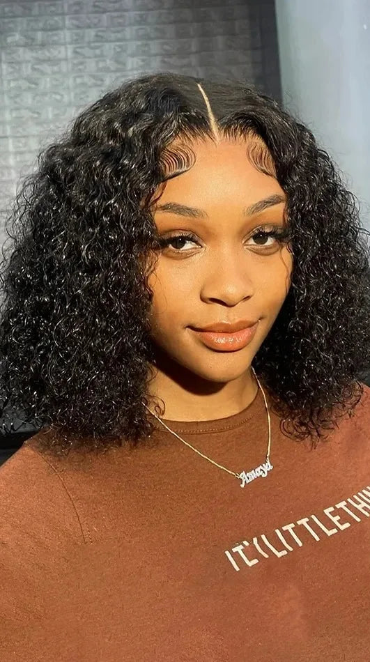 Deep Wave Lace Front Wig – 136 & 134 Frontal, Hair, Transparent Lace, Customizable Colors