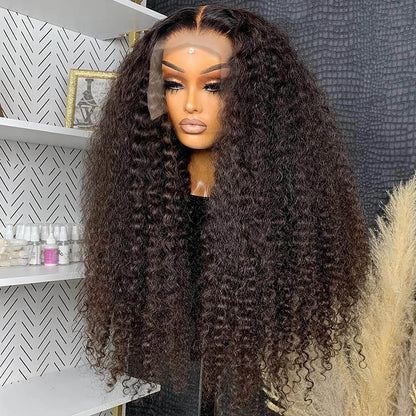 26+ Inch Deep Wave HD Lace Front Wig – Hair, Pre-Plucked Hairline with Baby Hair