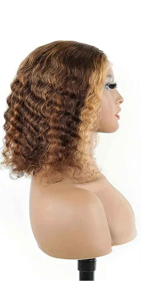 Loose Deep Wave Lace Front Wig – 100% Hair, Transparent Swiss Lace