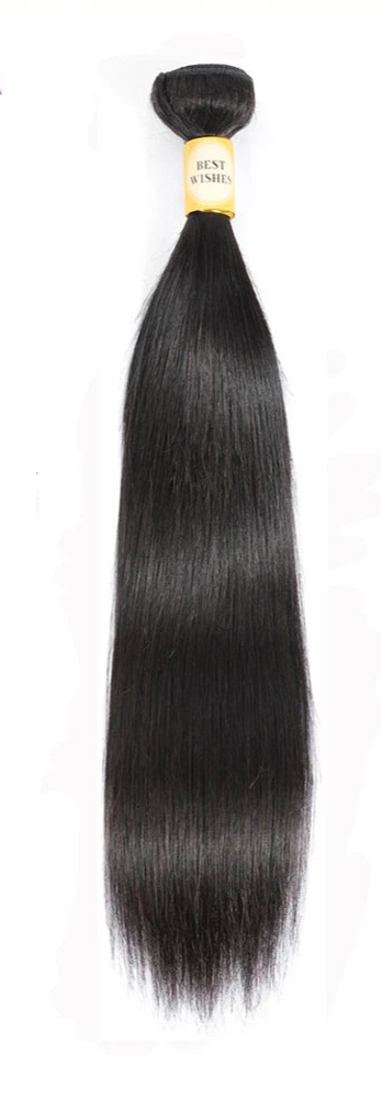Premium 100% Straight Human Hair Bundles – Unprocessed Natural Hair Extensions (10-40 Inch)