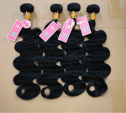 12A Grade Body Wave Human Hair Bundles – 100% Virgin Hair Extensions (12-32 Inches)