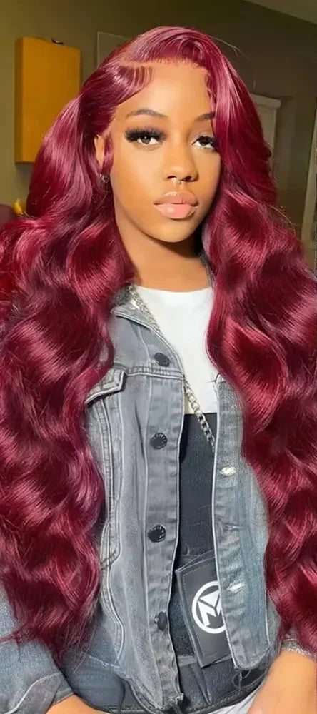 Body Wave Lace Front Wig – Transparent Swiss Lace, 100% Human Hair, Perfect for Darker Dyes