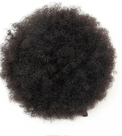 Curly Chignon Hair Bun – Rubber Band Attachment, 4-8 Inch Length, Permable & Dyeable, Pure Color