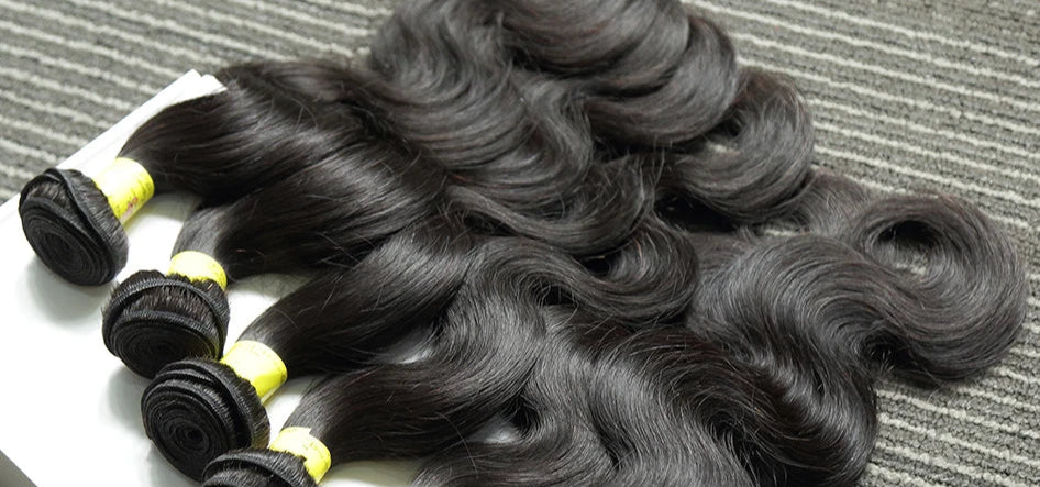 Melodie 12A Human Hair Body Wave Bundles – Premium Double Drawn Weavy 40 Inches