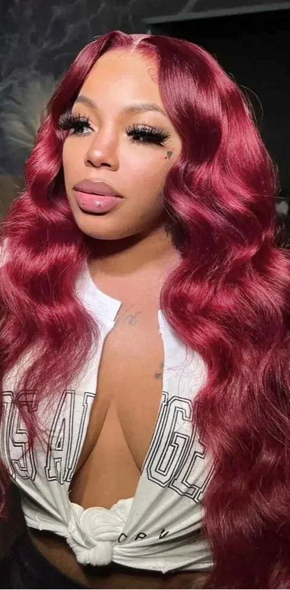 Body Wave Lace Front Wig – Transparent Swiss Lace, 100% Human Hair, Perfect for Darker Dyes